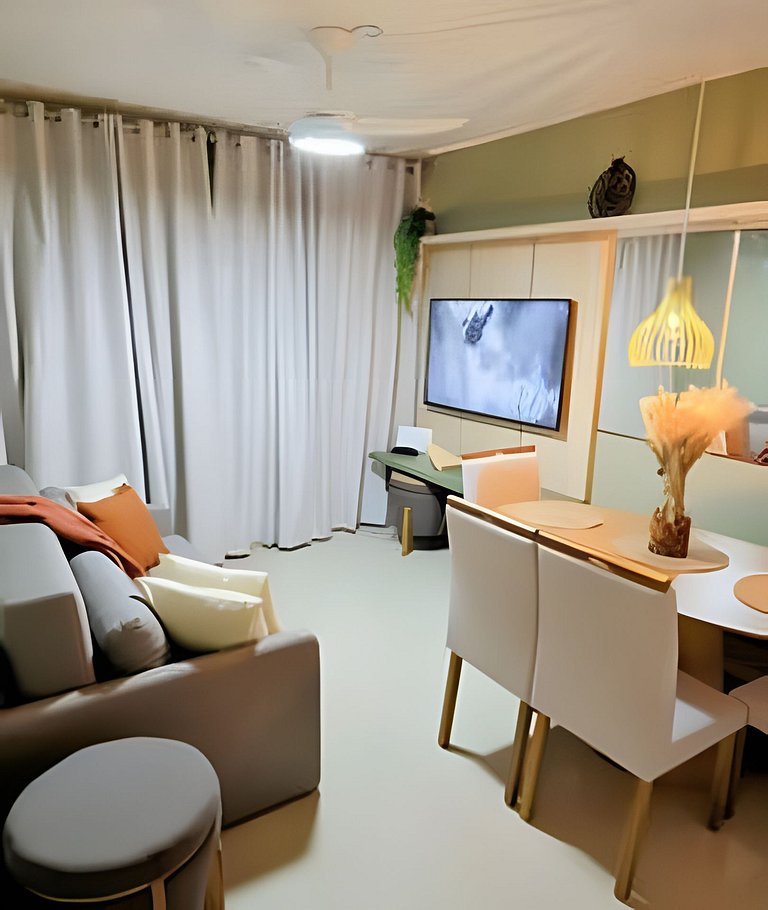 Elegante Apartamento à 2min Praia do Forte