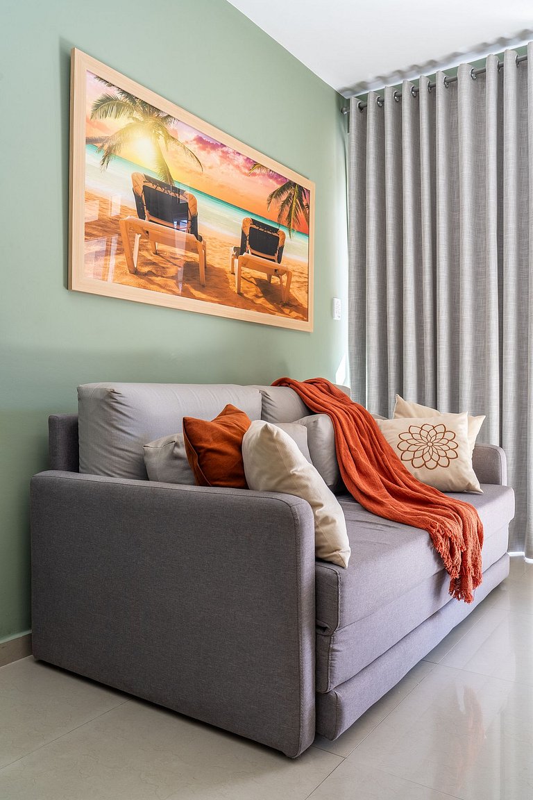 Elegante Apartamento à 2min Praia do Forte