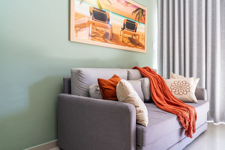 Elegante Apartamento à 2min Praia do Forte