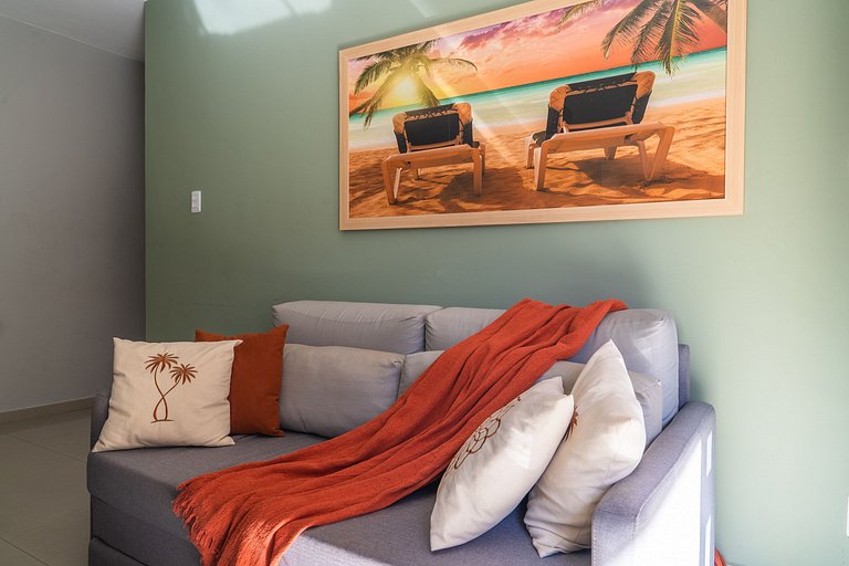 Elegante Apartamento à 2min Praia do Forte