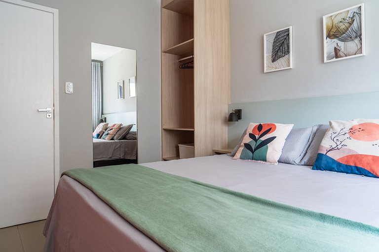 Elegante Apartamento à 2min Praia do Forte