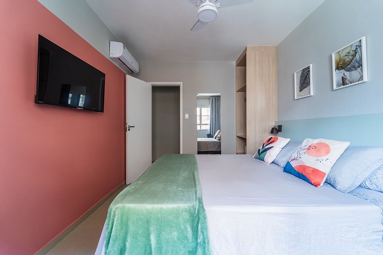 Elegante Apartamento à 2min Praia do Forte