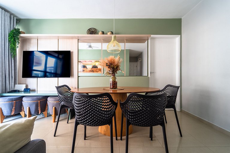 Elegante Apartamento à 2min Praia do Forte