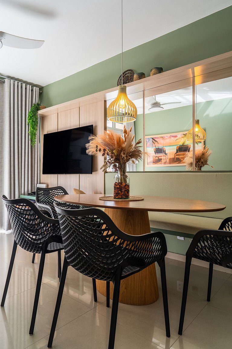 Elegante Apartamento à 2min Praia do Forte