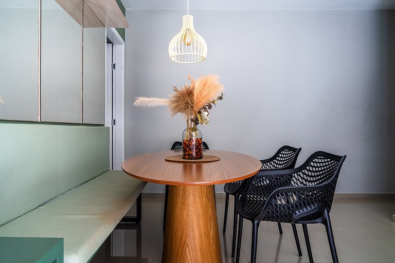 Elegante Apartamento à 2min Praia do Forte