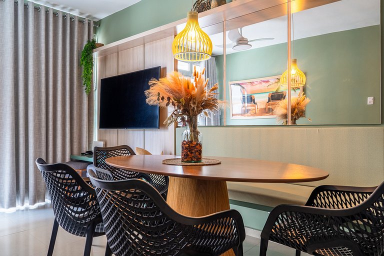 Elegante Apartamento à 2min Praia do Forte
