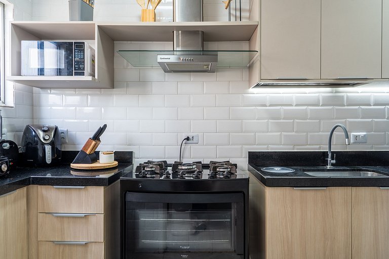 Elegante Apartamento à 2min Praia do Forte