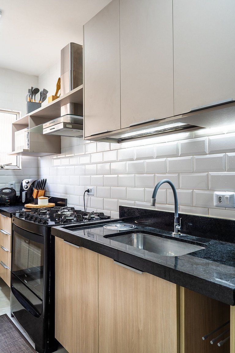 Elegante Apartamento à 2min Praia do Forte